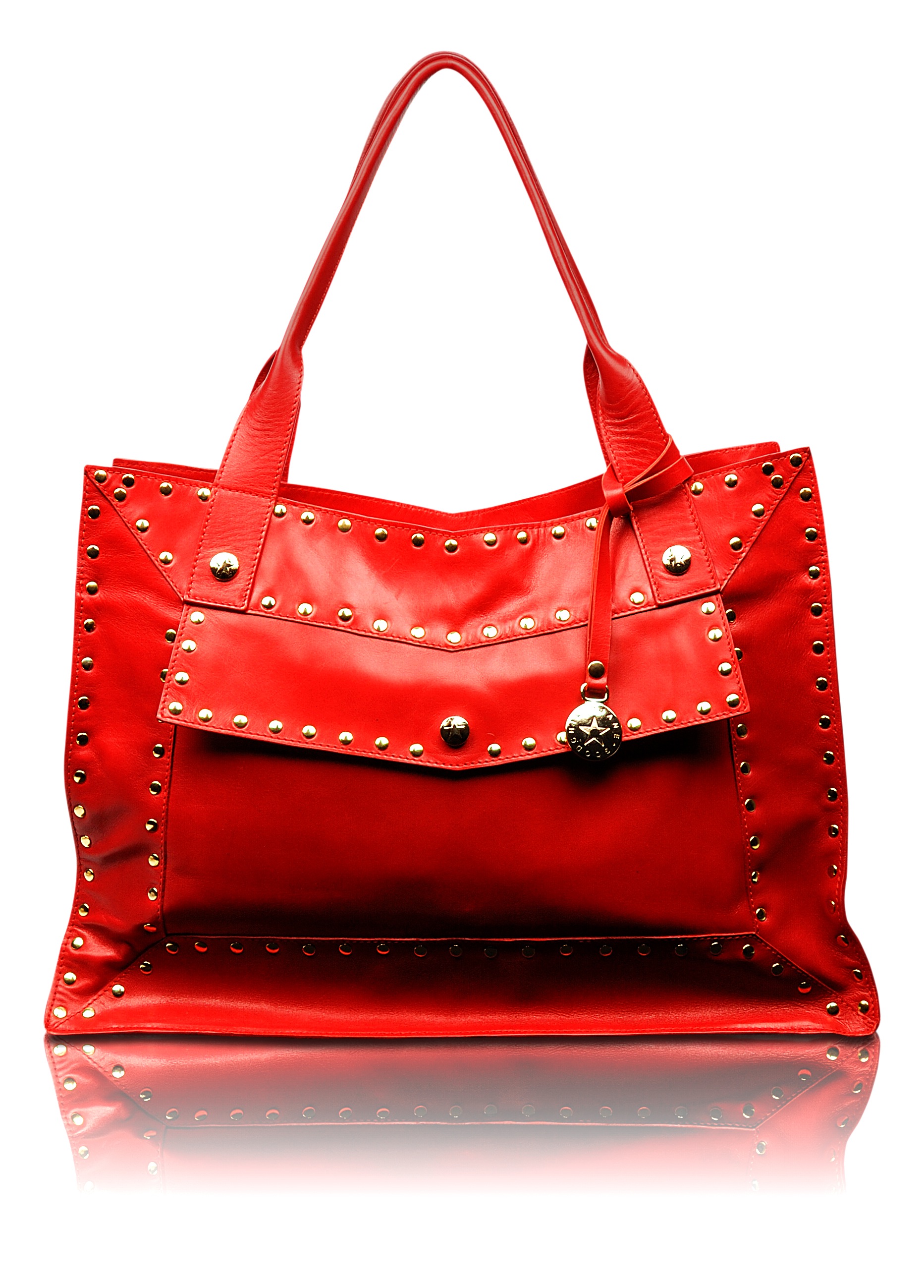 Jane Goodchild Leather Handbag.  This beautiful ‘Studded’ Garbo features sculpted lines, highlighted