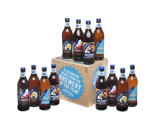 Adnams Beer for a Year! A beer lovers dream, a mixed case of beer (that’s 12 bottles!) delivered