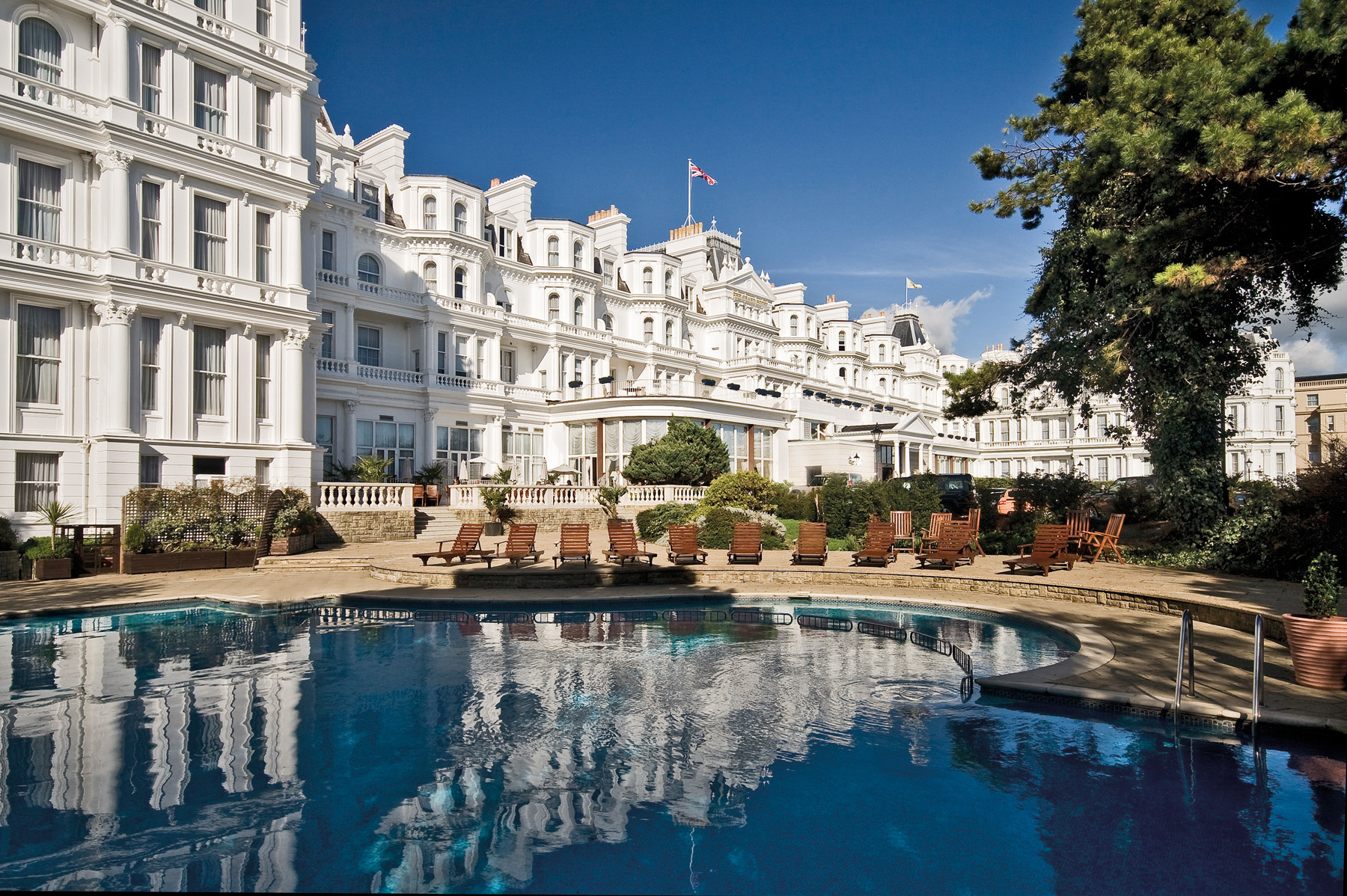 The Grand Hotel, Eastbourne.  You and a guest will have the chance to enjoy an overnight stay in The