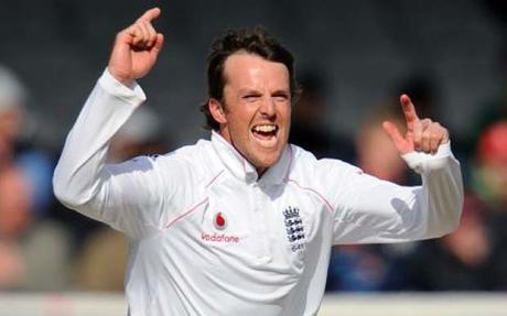 Bowling with Graeme Swann.   This once in a lifetime experience for two people to have a personal