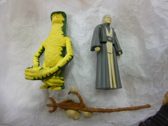 A 1985 Star Wars Last 17 Amanaman Action Figure, with original weapon, and Last 17 Anakin