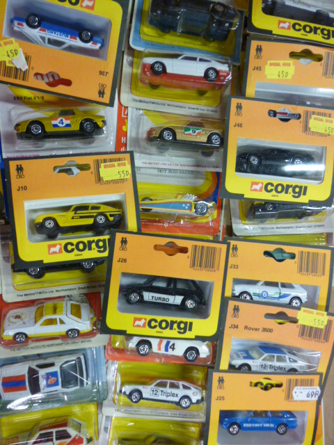 Corgi Juniors Sports Cars, thirty one models including 5073 Cardinals, J10 Aston Martin DB6, 80