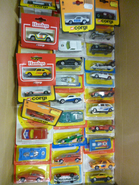 Corgi Juniors Sports Cars, thirty two models including 12 Ford GT 70, 10 Triumph TR7, 77 Bizzarini