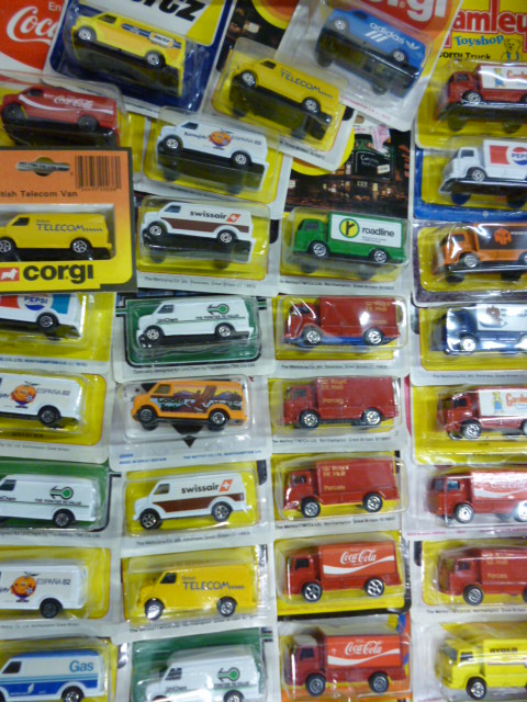 Corgi Juniors Delivery Van & US Van, thirty seven models, twenty US Vans in varying liveries, and