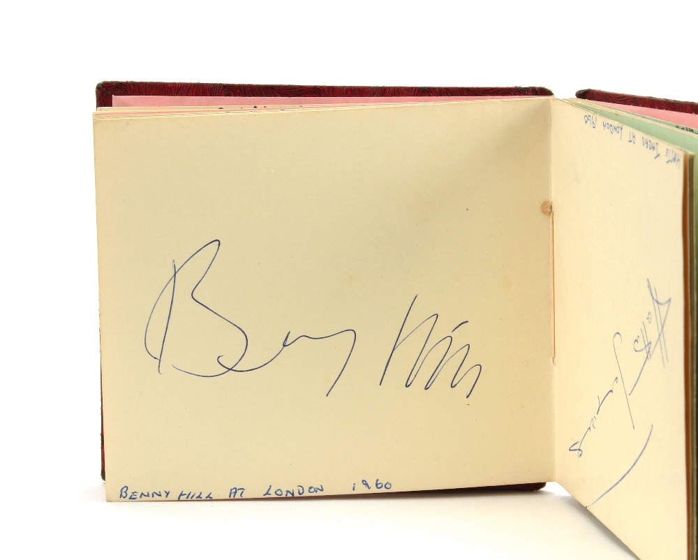 Autograph Album; five vintage albums including signatures of Sammy Davis, Bob Hope, Bernie