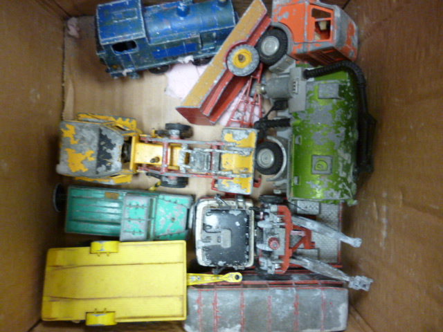 Dinky Corgi and Matchbox played with Vehicles: including Dinky 0-4-0 Tank engine and other models,