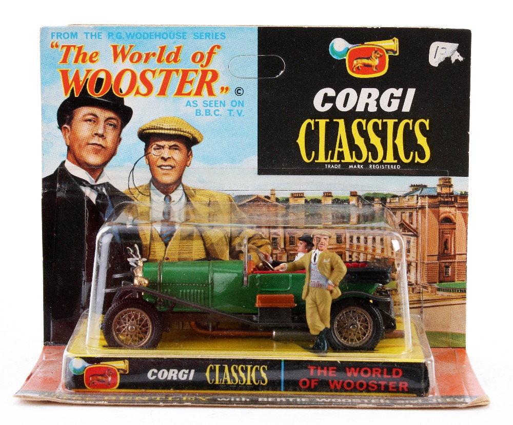 A Corgi Classics 9004 World Of Wooster, 1927 3 Litre Bentley with Bertie Wooster and Jeeves figures,