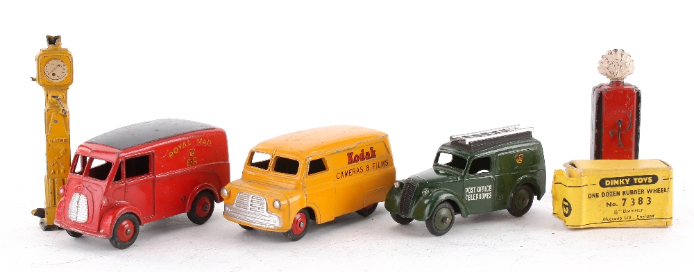 Dinky Toys Vans and other Accessories: 260 Royal Mail Van, 261 Telephone Srvice Van, Trojan