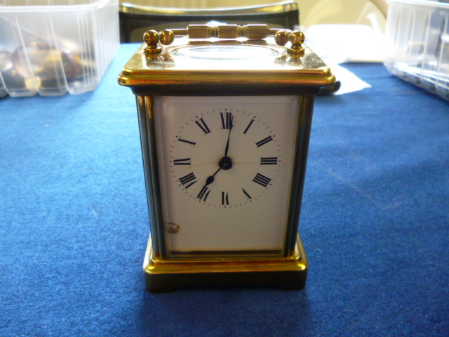 A carriage timepiece (af) NO LIVE BIDDING FOR THIS SALE