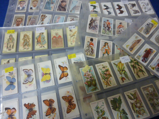 Cigarette cards, a collection of various parts set by different makers (parcel) NO LIVE BIDDING