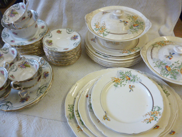 A Royal Doulton part tea service, together with a Staffordshire part service NO LIVE BIDDING FOR