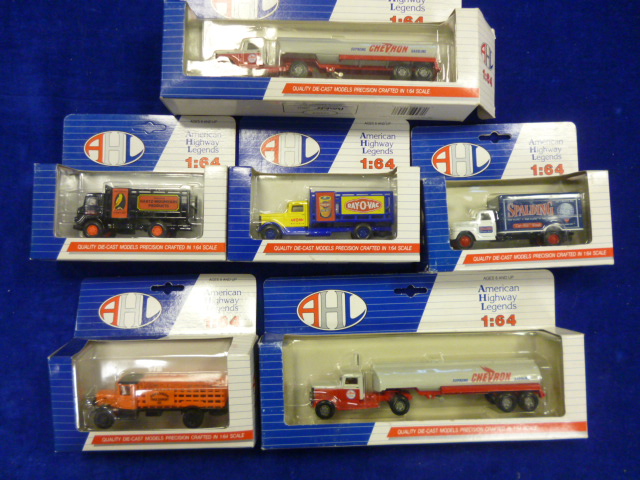 A large collection of modern US Outline 1:64 scale diecast by American Highways (parcel) NO LIVE