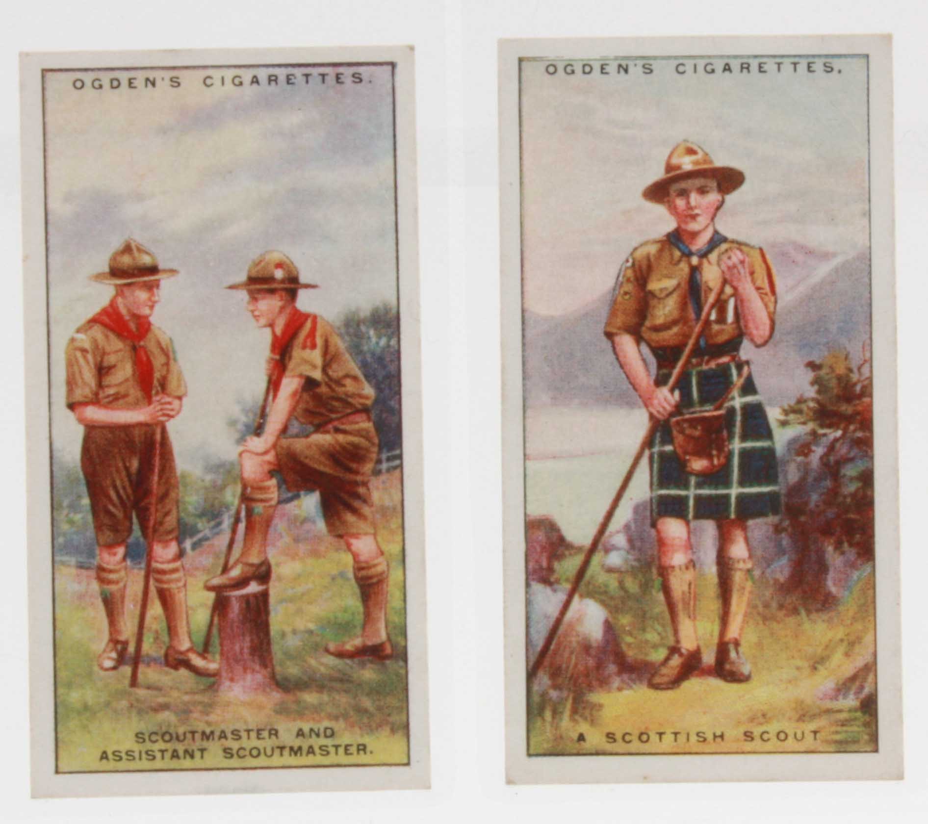 Cigarette cards, Ogden`s, Boy Scouts, (different), (set 50 cards) (gen gd/vg)
