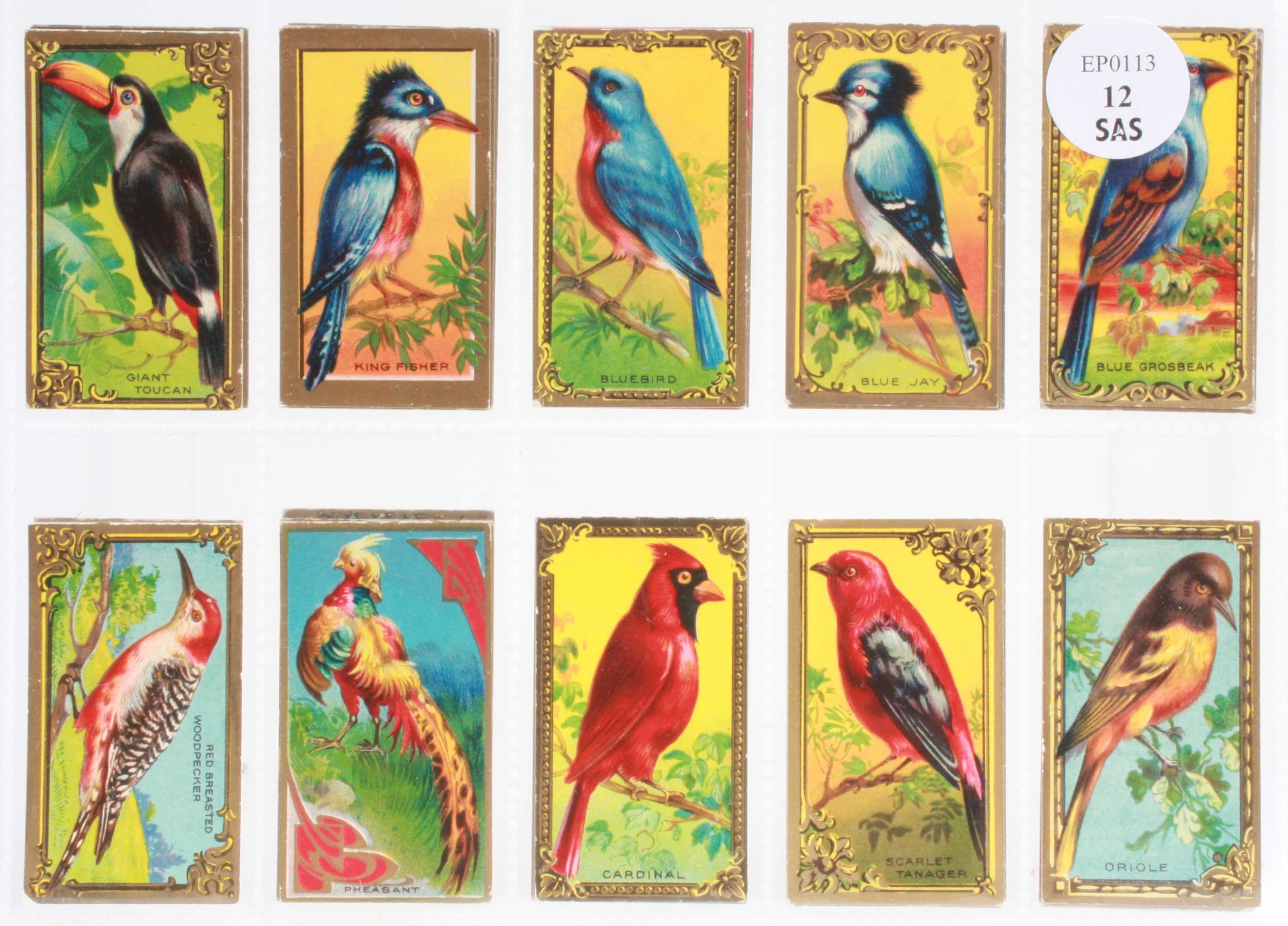 Cigarette cards, Imperial Tobacco Co, Canada, Game Bird Series, (set, 30 cards) (gen vg/ex)