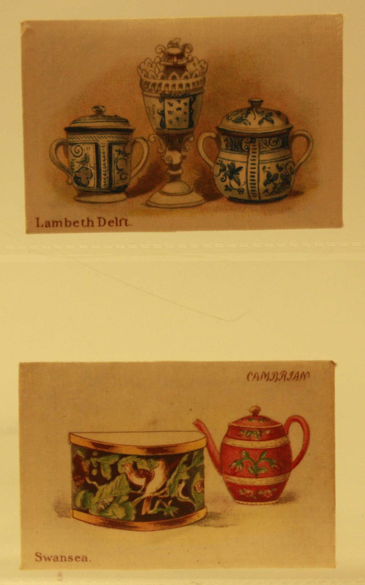 Tobacco silks, Salmon & Gluckstein, Pottery Types, numbered on back only, (set, 50 cards) (1 sl mk