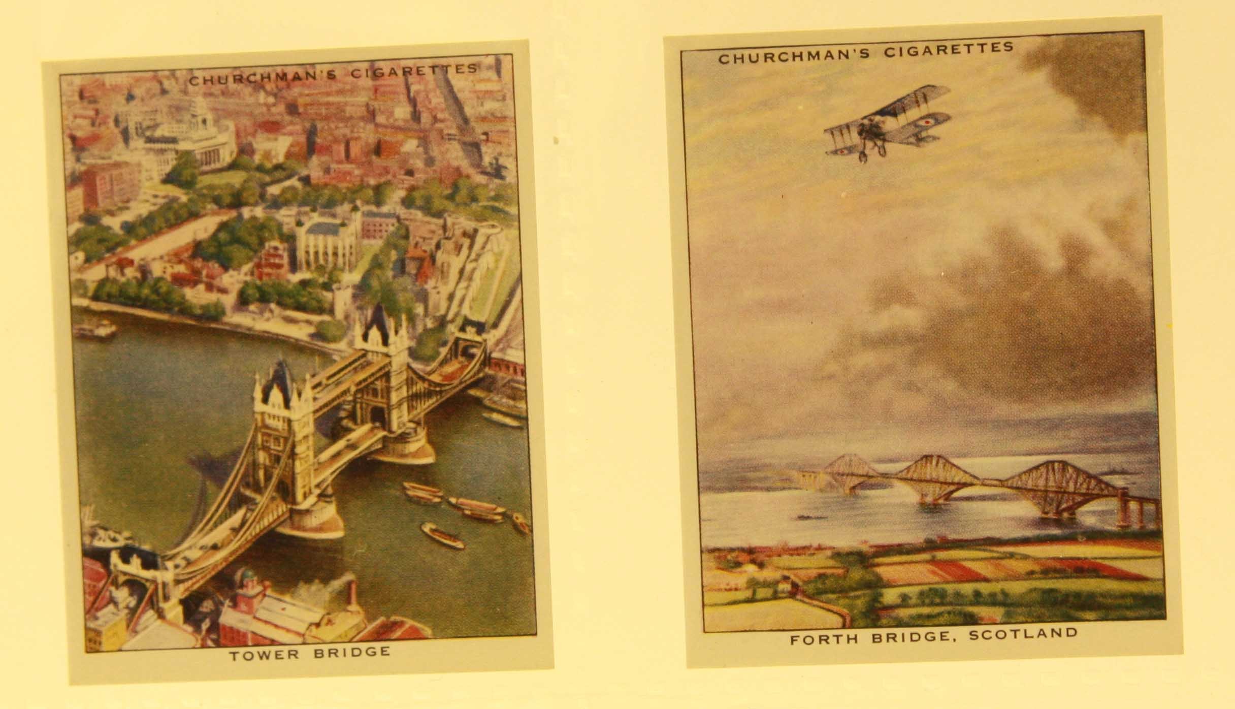 Cigarette cards, Churchman, Overseas issue, no ITC Clause, Wings over the Empire, (set, 48 cards) (