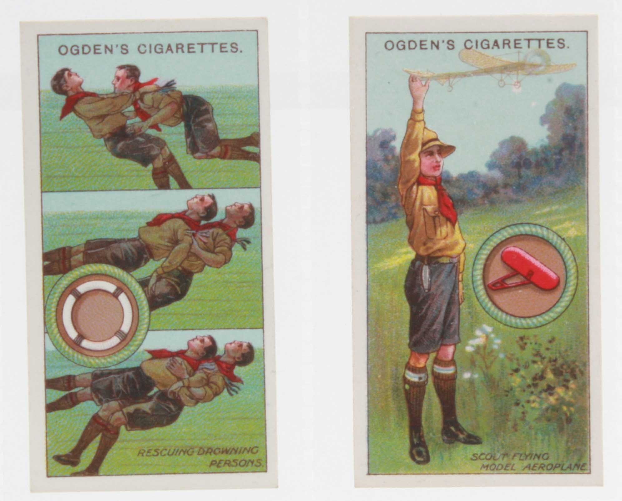 Cigarette cards, Ogden`s, Boy Scouts 4th Series, (set, 50 cards) (vg)
