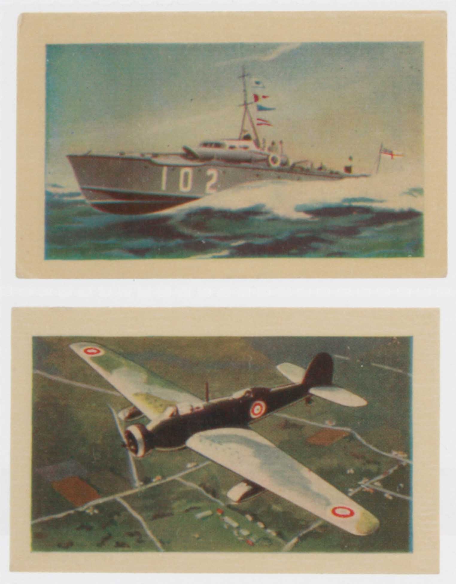 Trade cards, Australia, Allen`s (Confectionery), Defence Series, 1st series (set, 36 cards) (4 fair,