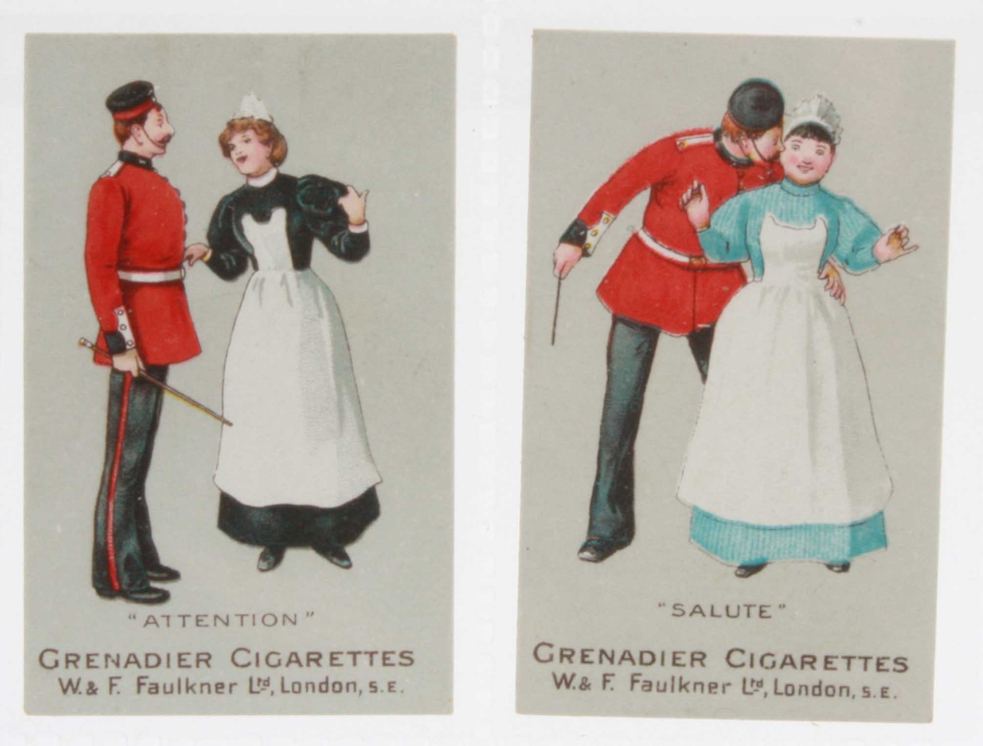 Cigarette cards, Military, Faulkner`s, Military Terms, 1st Series (set, 12 cards) (ex)