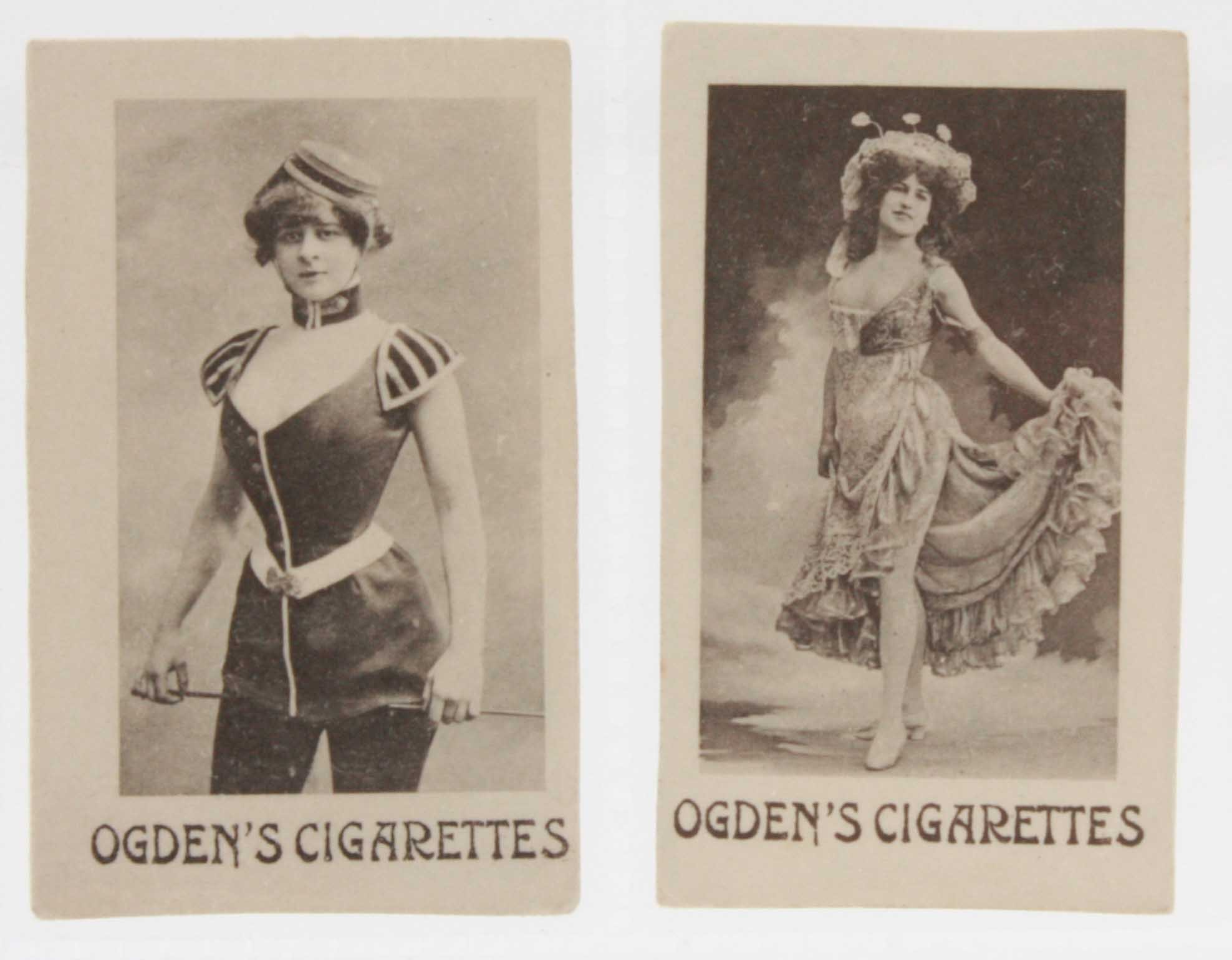 Cigarette cards, Ogden`s, Beauties, Green Net Back, black & white (15/66 plus one duplicate) (gd) (