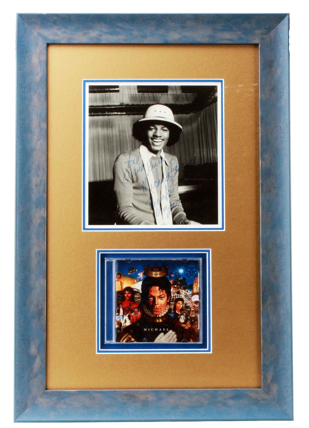 Music Memorabilia: Michael Jackson, professionally framed & glazed original black & white promo