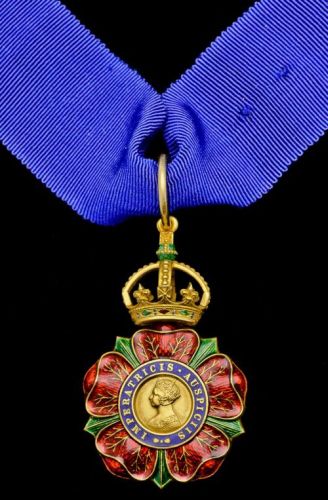 The Most Eminent Order of the Indian Empire, Companion`s (C.I.E.) neck Badge, gold and enamel,