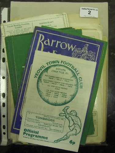A collection of 56 Non League programmes from the 1950`s onwards, there are 24 programmes from the