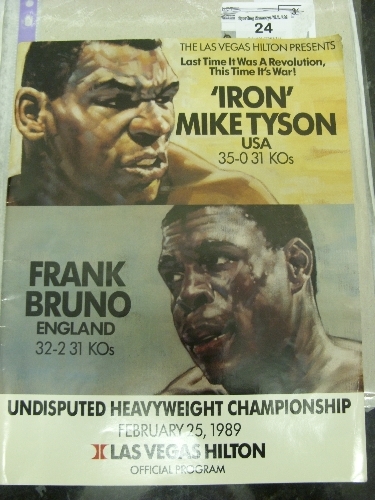 1989 Boxing, The Undisputed Heavyweight Championship of the World, Mike Tyson v Frank Bruno, an