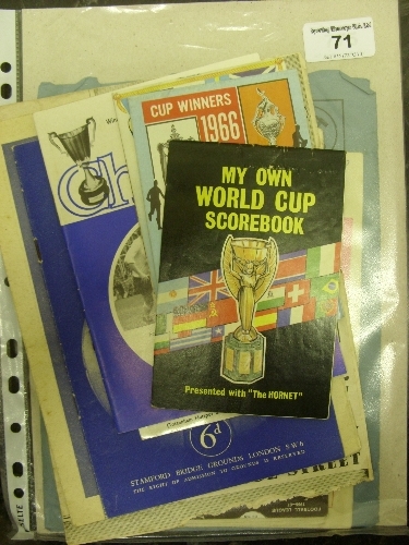 A collection of 7 football programmes in various condition, including 1936/37 Fulham v Bury, 1945/47