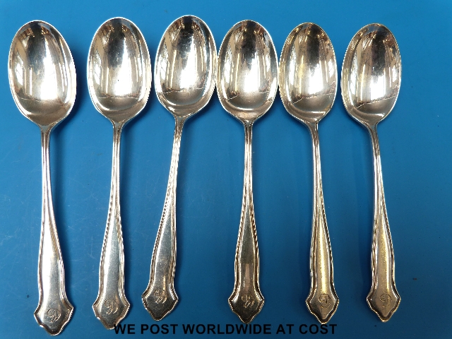 Five silver teaspoons (100g)