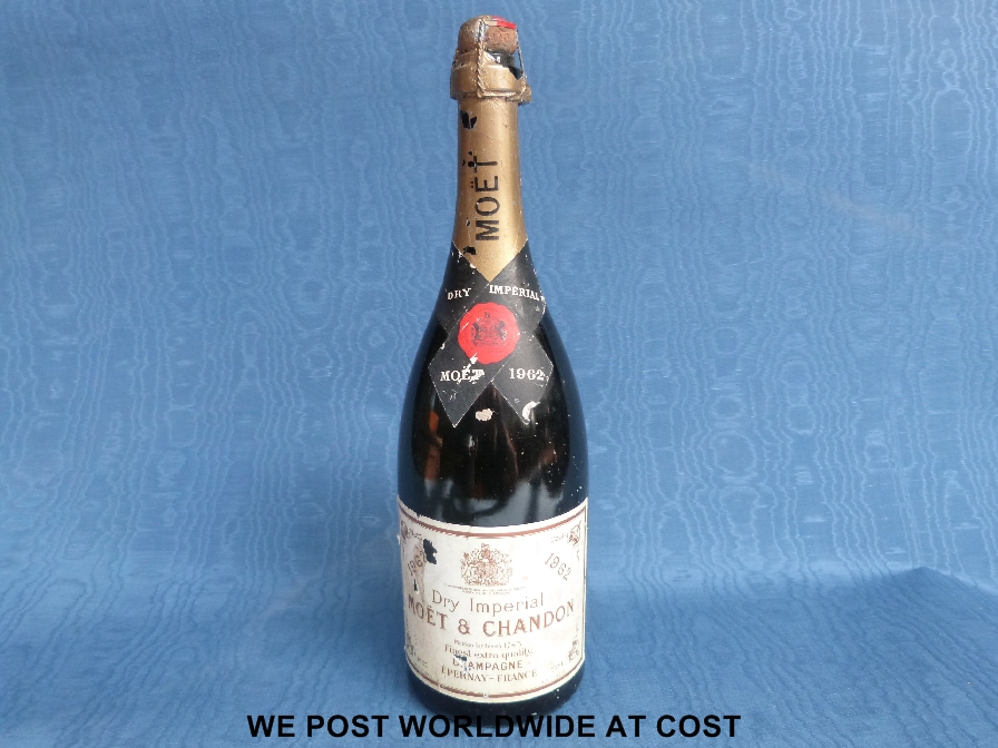 A bottle of Imperial Moet et Chandon champagne 1962