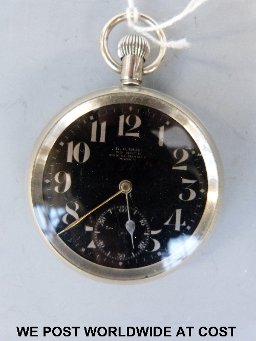 Mk V RFC pocket watch serial no BB 1928 - black dial.