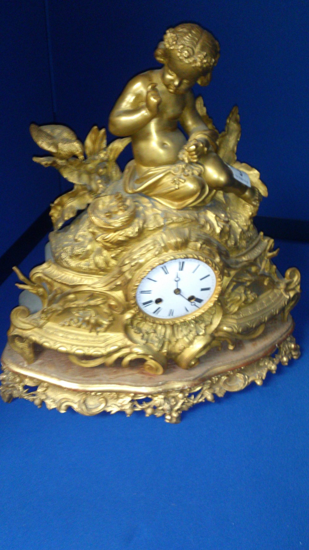 An Ant. Ormolu mantle clock (alterations )