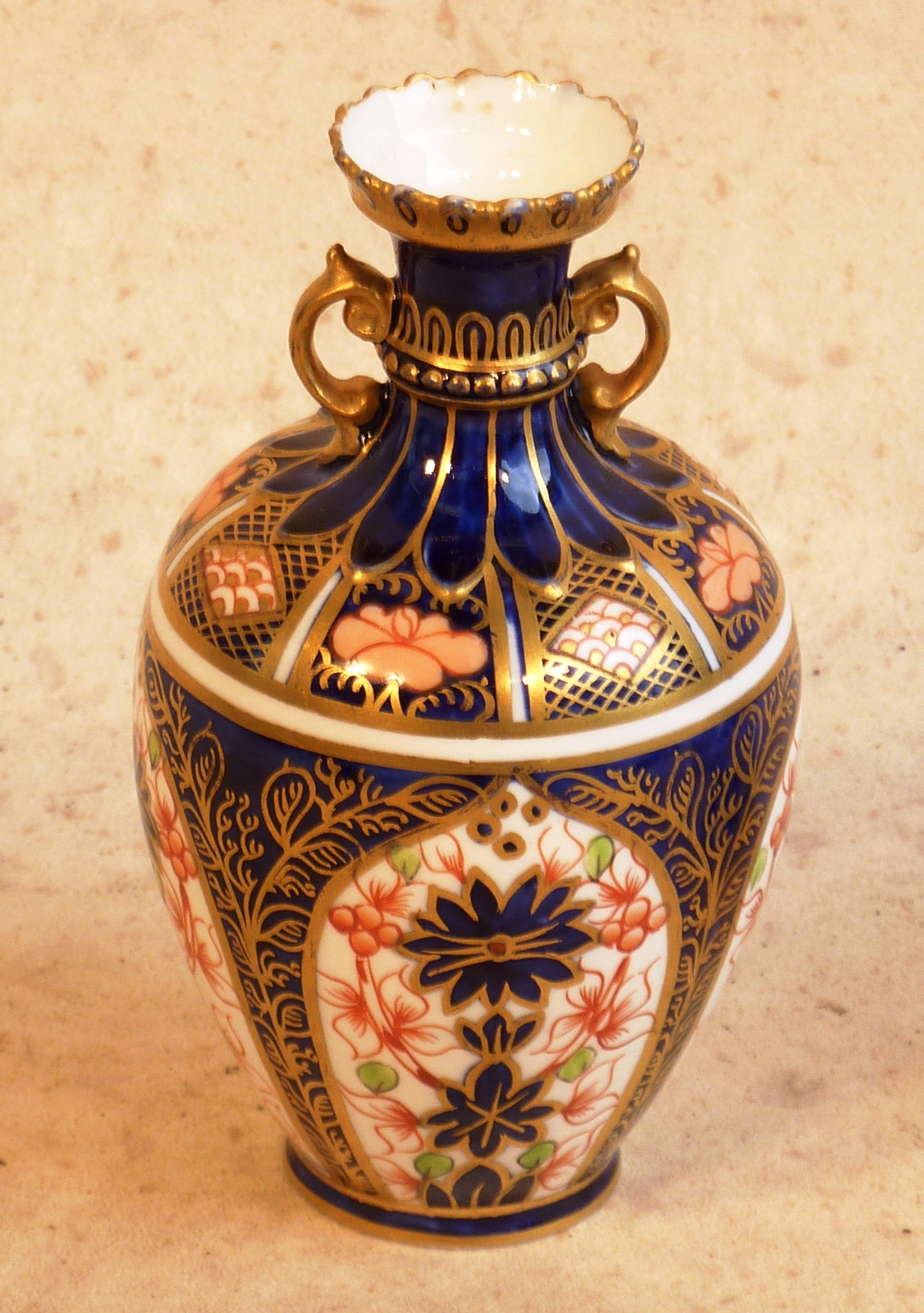 A small circa 1900 Royal Crown Derby Vase