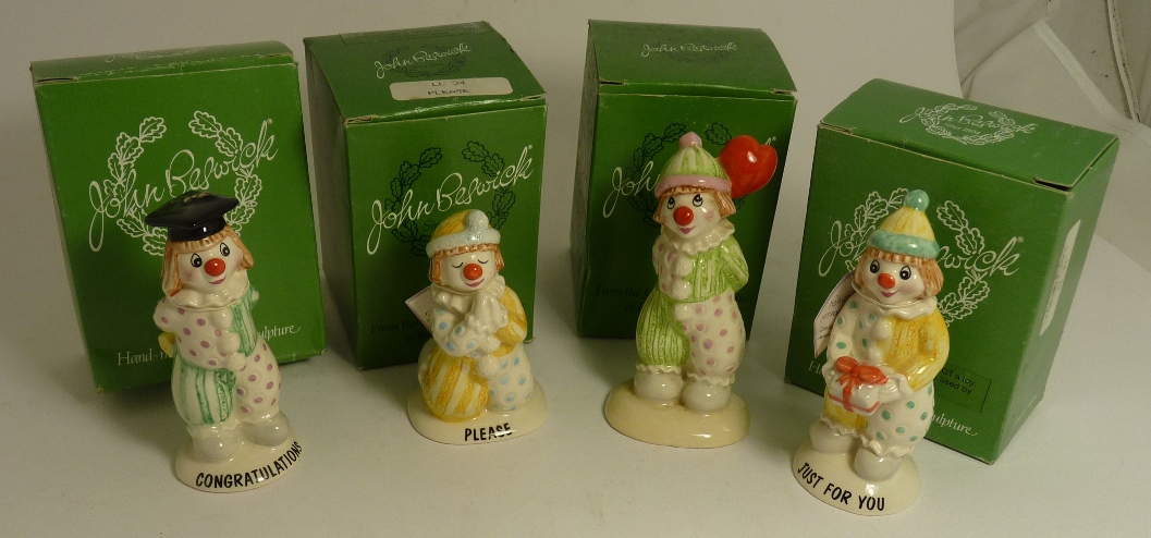 Beswick Little Lovables figures - LL6 Congratulations; LL11 Just for You; LL23 no name and LL34