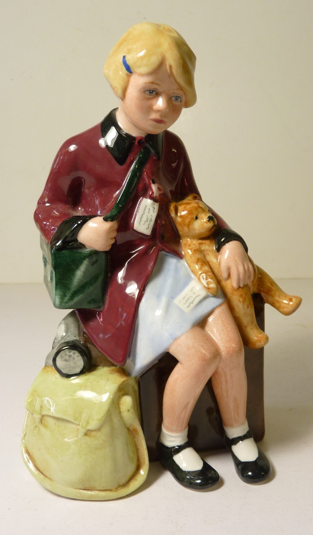 A Royal Doulton figure "The Girl Evacuee" HN3203 modelled by Adrian Hughes, limited edition,