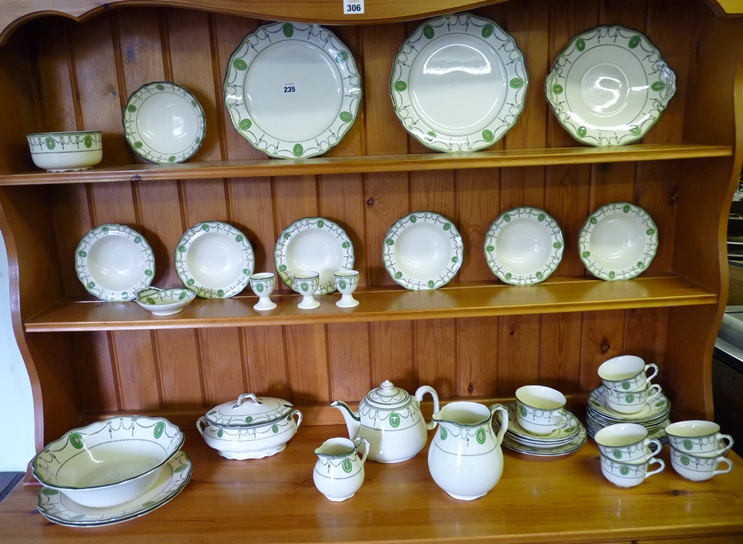 A Royal Doulton "Countess" pattern service comprising assorted plates, tea ware, breakfast bowls,