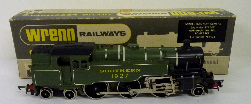 WRENN - W2245 Southern 2-6-4T loco no.1927, green lined, boxed ++loco with loss of part of number to