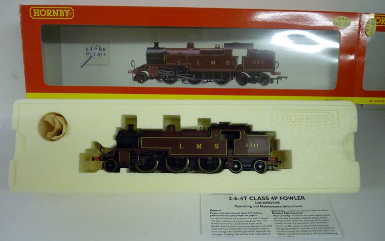 HORNBY - R2224 LMS 2-6-4T Class 4P Fowler loco no.2311, maroon, boxed with instructions ++loco mint,