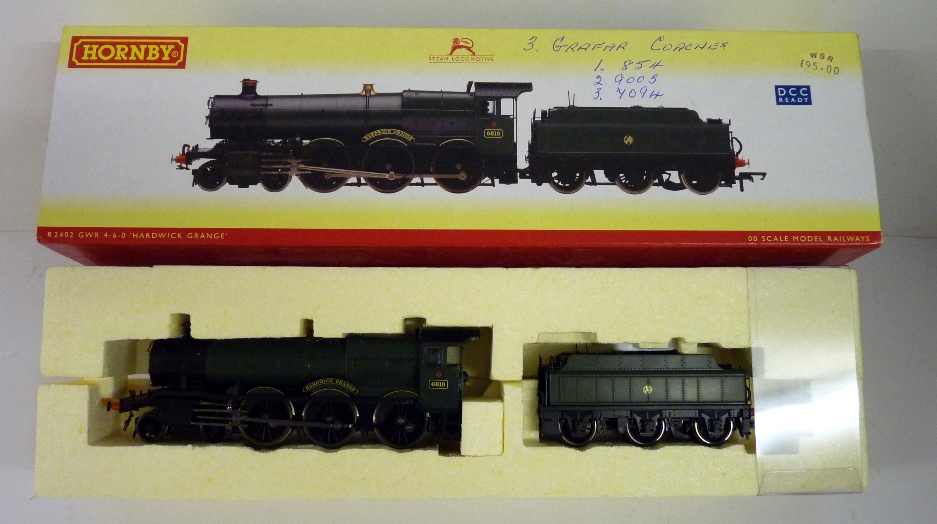 HORNBY - R2402 GWR 4-6-0 6800 Grange Class Hardwick Grange no.6818, green, boxed ++loco and tender