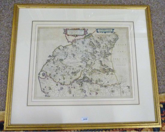 MAP OF THE MIDDLE PART OF GALLOWAY OR GALLOVIDIAE PARS MEDIA 53 X 41 CM