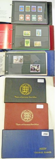 GUERNSEY AND JERSEY POST OFFICE MINT STAMPS 1969-1978 IN 3 ALBUMS