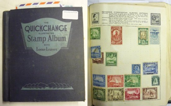 THE QUICK CHANGE STAMP ALBUM OF WORLD STAMPS