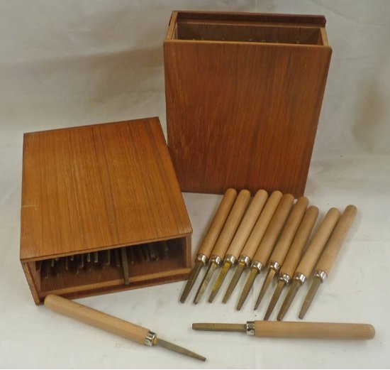 2 SETS BOOKBINDERS LETTERING TOOLS 10 POINT AND 12 POINT ROMAN -2-