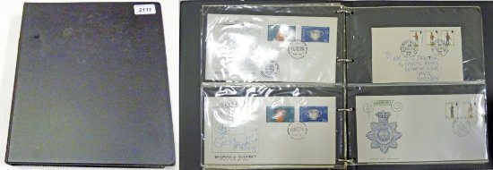 SHEET OF GUERNSEY 1/2P STAMPS, FIRST DAY COVERS INCLUDING LIMITED EDITIONS, 1970`S IN ONE ALBUM