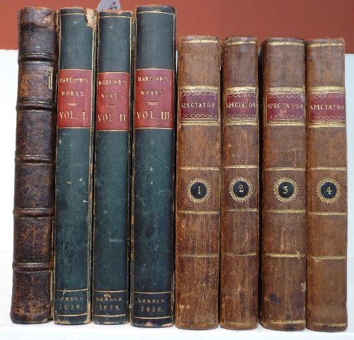 Marlow (Christopher) The Works of Christopher Marlowe, 1826, 3 vols., first collected edition, t.e.