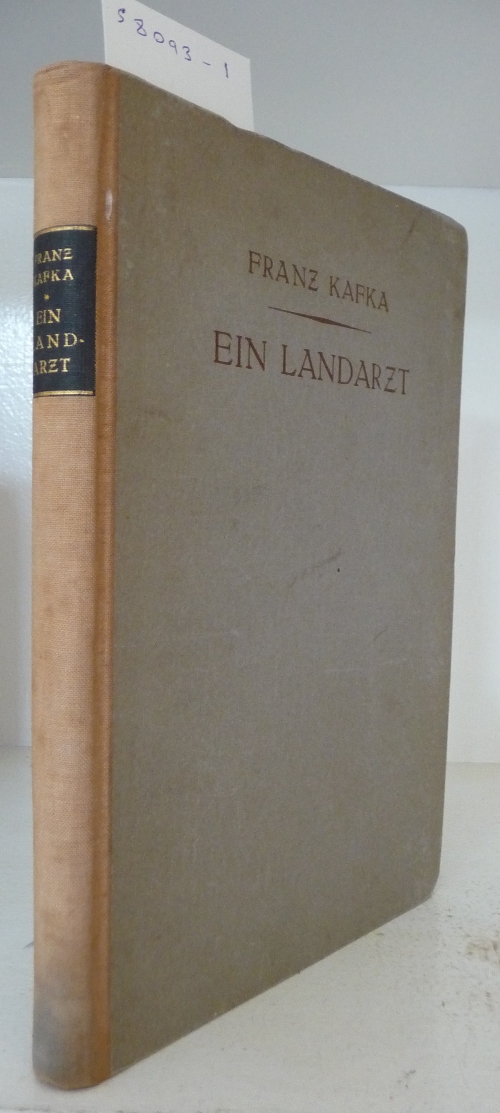 Kafta (Franz)  Ein Landarzt, Kleine Erzahlungen, (1919), Kurt Wolff, ? first edition, original