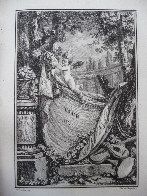 La Borde (M. de) Choix de Chansons, Muses en Musique, 1773, Paris, four volumes, portrait frontis,