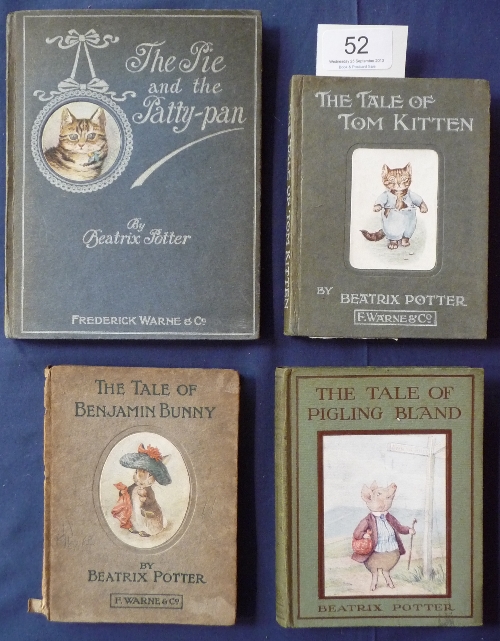 Potter (Beatrix) The Tale of Benjamin Bunny, 1904, first edition, `muffatees` misprint, original