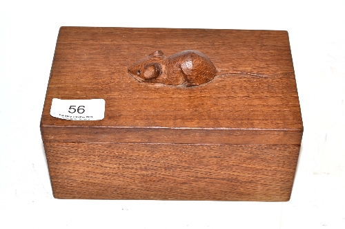 A Mouseman box and cover
